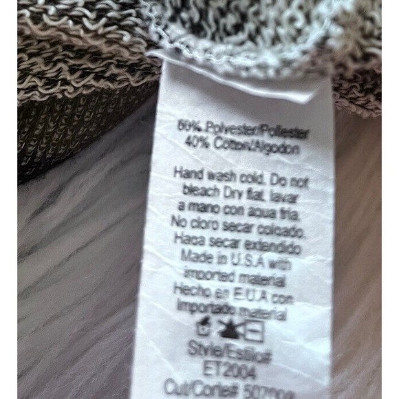 Altar'd State Floral Lace Top Green Striped 3/4 Sleeve Size Medium - Picture 8 of 10